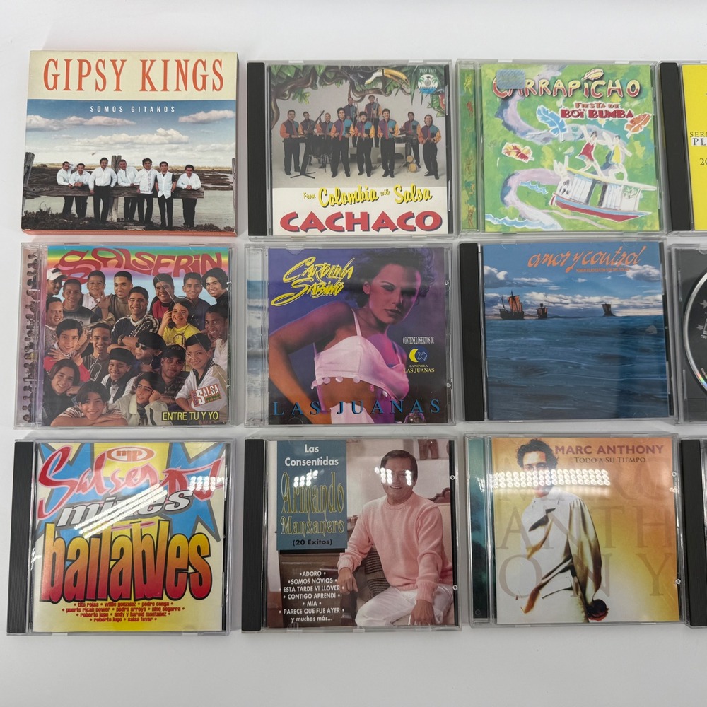 Lot of 18 Latin Music CDs‎ Salsa Merengue Marc Anthony Gipsy Kings Jose Jose Pop